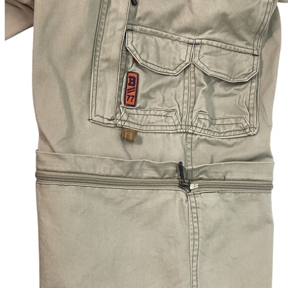 Vintage Bugle Boy Hybrid Cargo Pants / Shorts Zip-Off Legs Size 36 W‎ 30 In - Picture 4 of 5